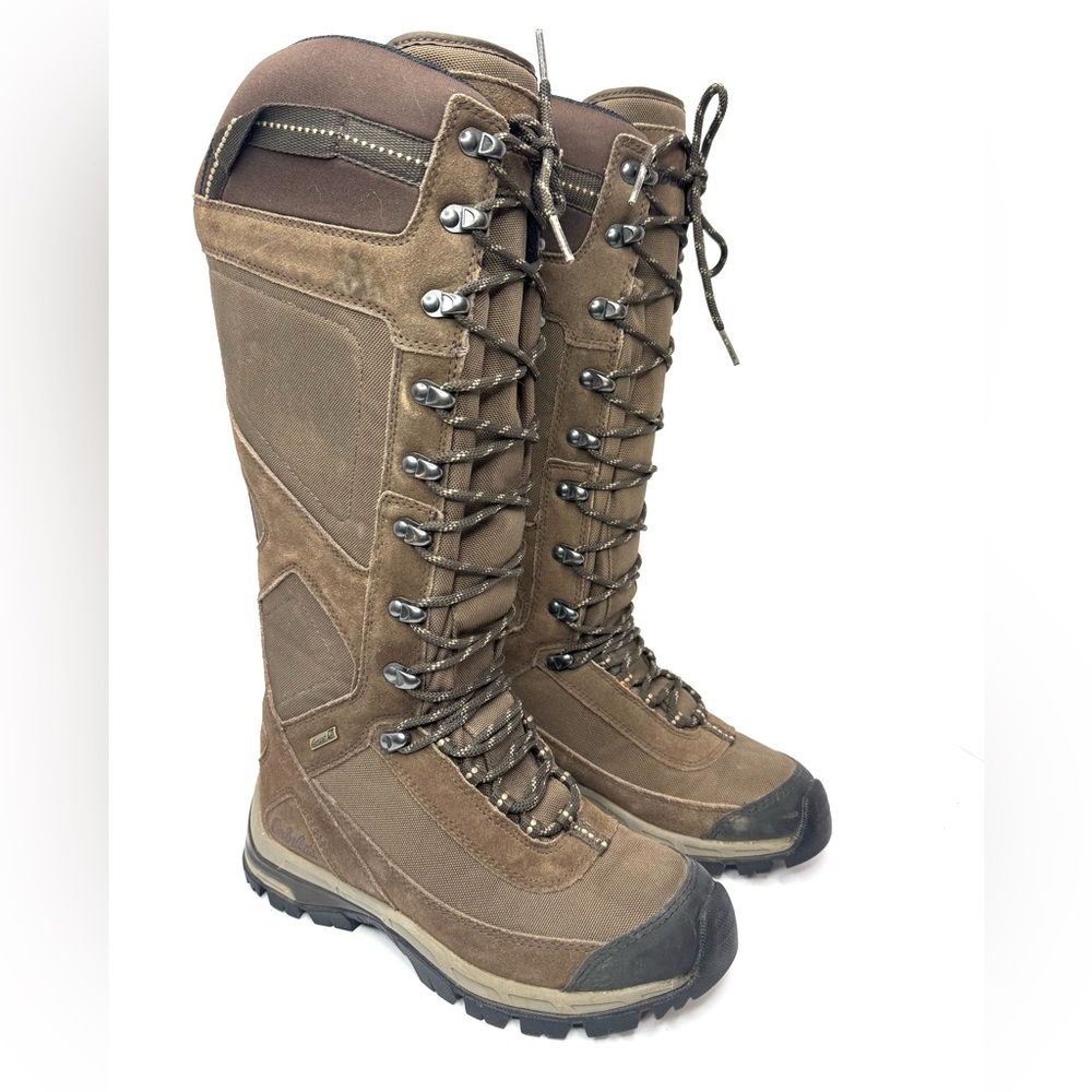 Cabelas Snake Boots 4Most Technology w/ Vibram Soles Brown/Black SZ 7 D